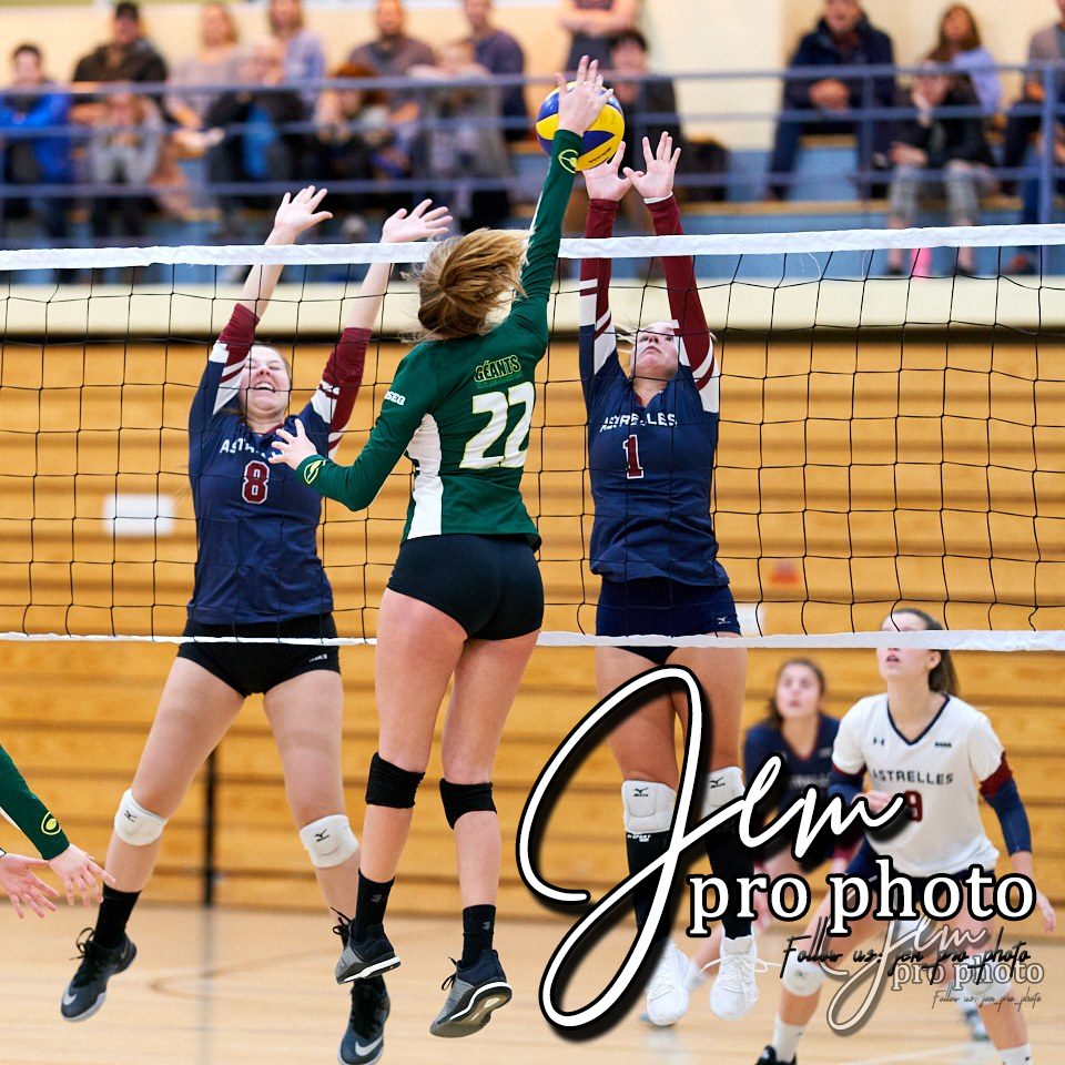 Volleyball : bloc à deux