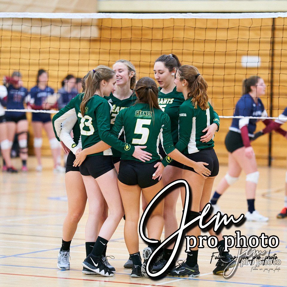 Volleyball : célébration d'équipe